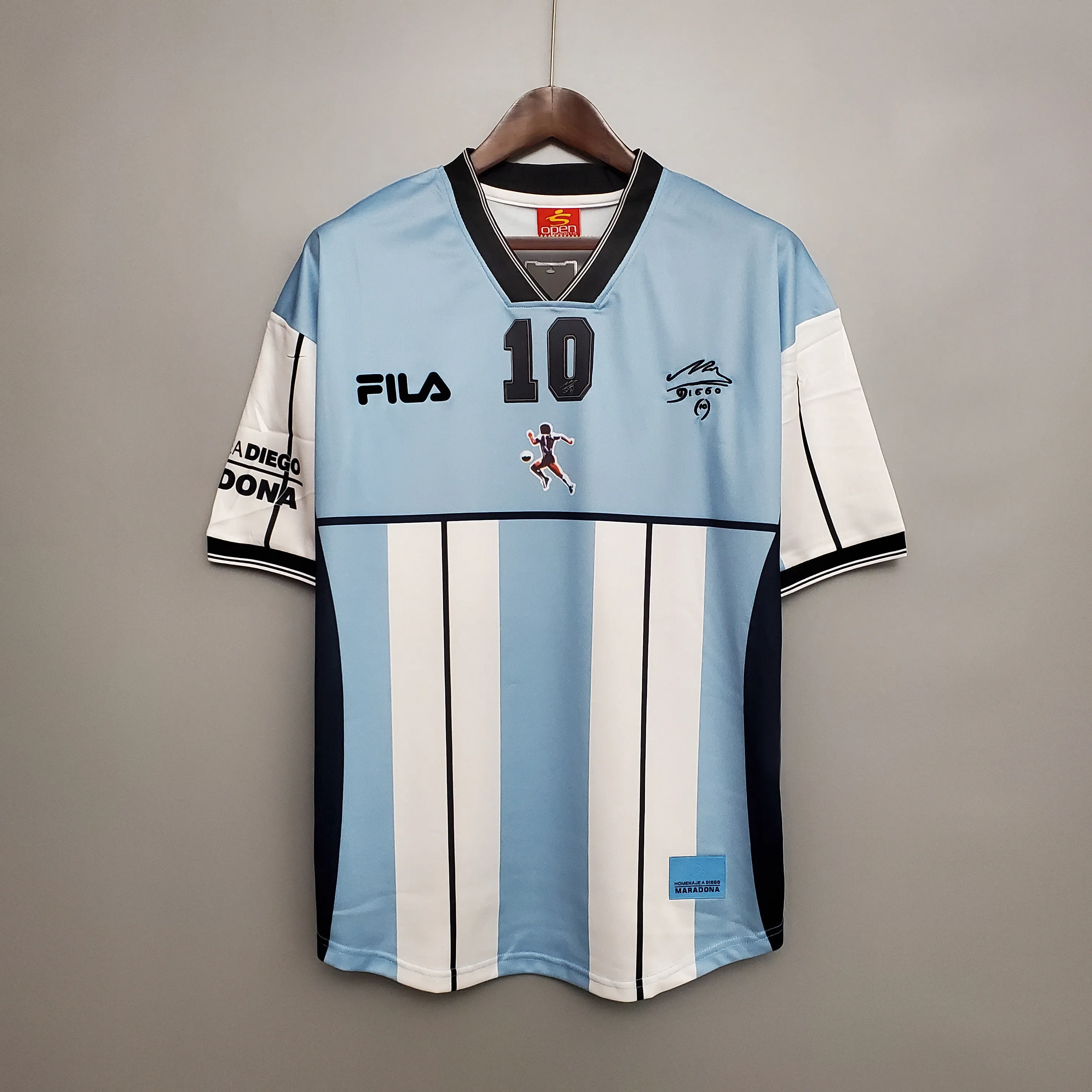 アルゼンチン代表 2001 マラドーナ #10 記念エディション 半袖Ｔシャツ